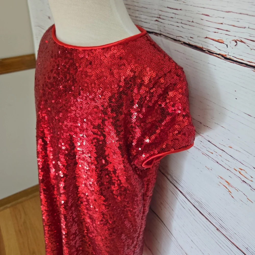 Petite Adele Sequin Girl Dress Size Size 6-8